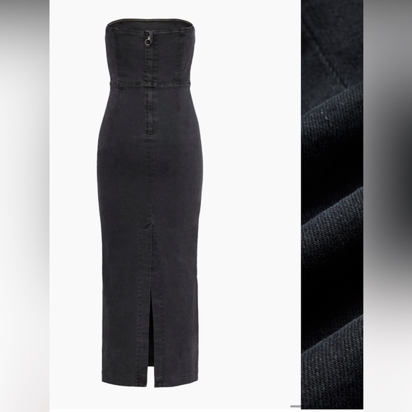 NWT '90S TUBE MAXI DENIM DRESS - Picture 8 of 11